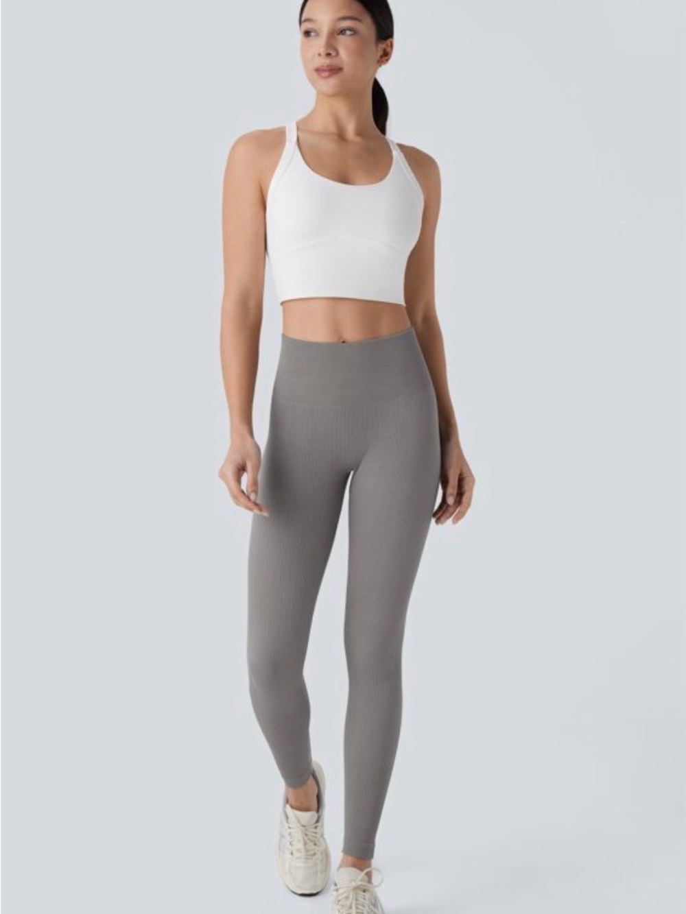 Halara High Waisted Scrunch Seam Leggings – Medium